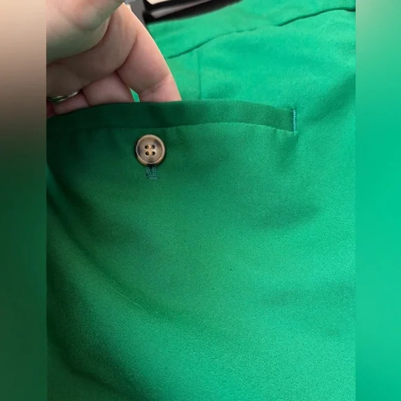 Eloquii Vibrant Green Straight Leg Pants - Picture 8 of 11